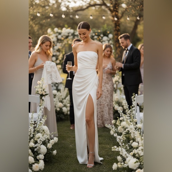 Sau Lee Dresses & Skirts - NWT Sau Lee Priyanka Dress In Ivory $495 Size 2